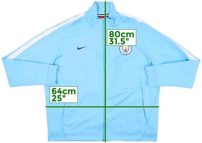 2017-18 Manchester City Nike Track Jacket - 9/10 - (XXL)