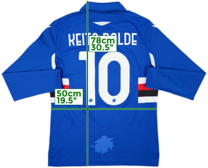 2020-21 Sampdoria Home L/S Shirt Keita Balde #10 - 8/10 - (XL)