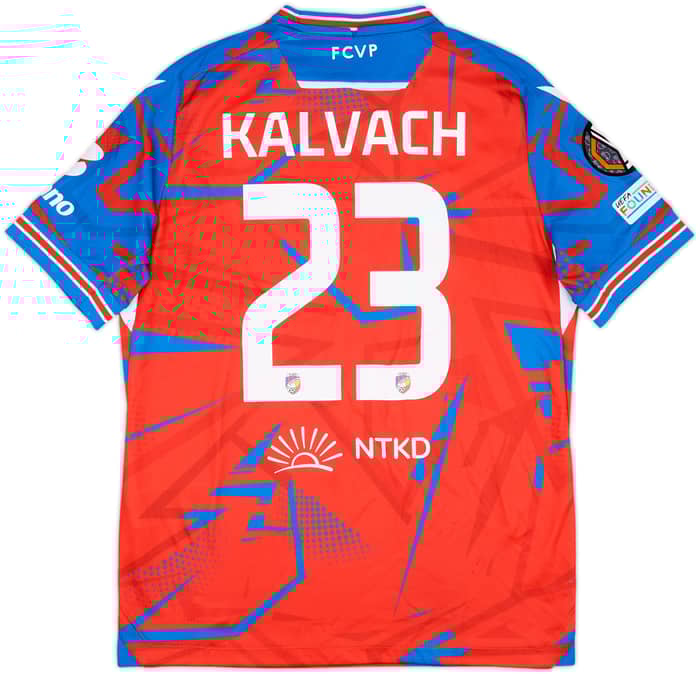 2024-25 Viktoria Plzen Match Issue Europa League Home Shirt Kalvach #23
