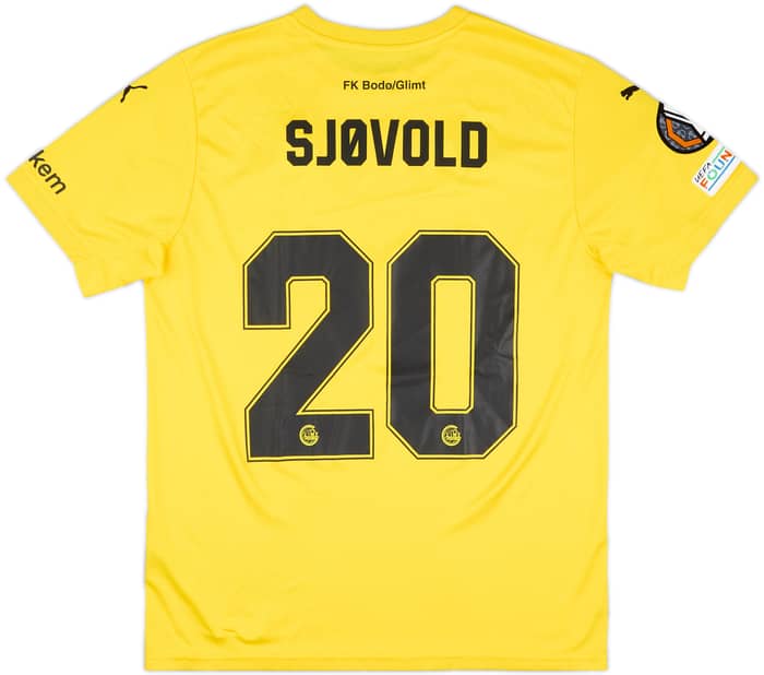2024-25 Bodo/Glimt Match Issue Europa League Home Shirt Sjovold #20