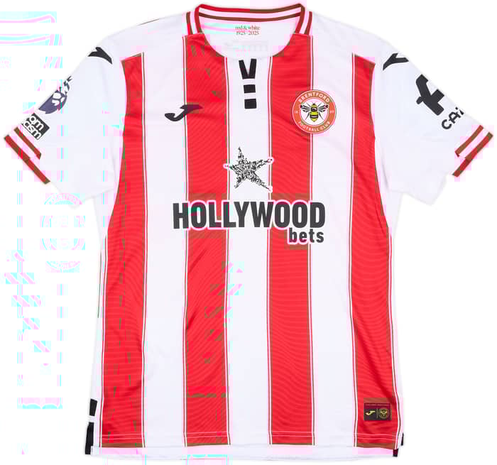 2025-26 Brentford Match Issue Home Shirt Janelt #27