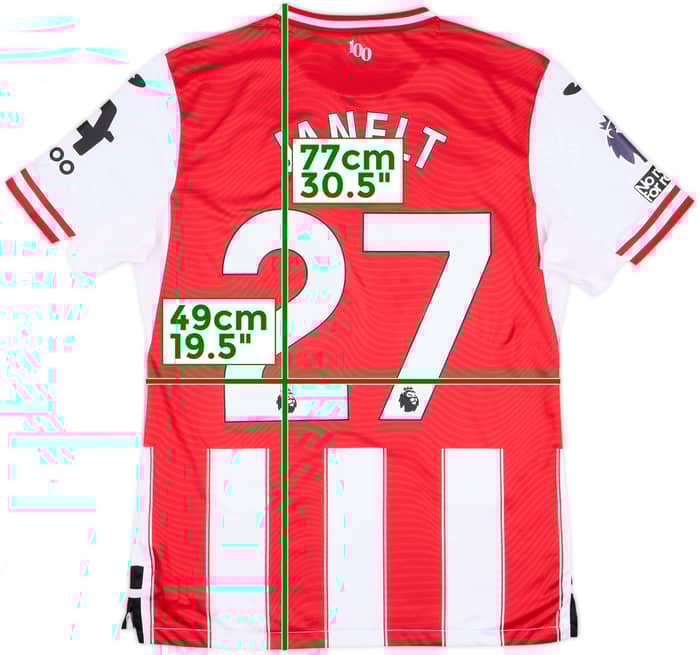 2025-26 Brentford Match Issue Home Shirt Janelt #27