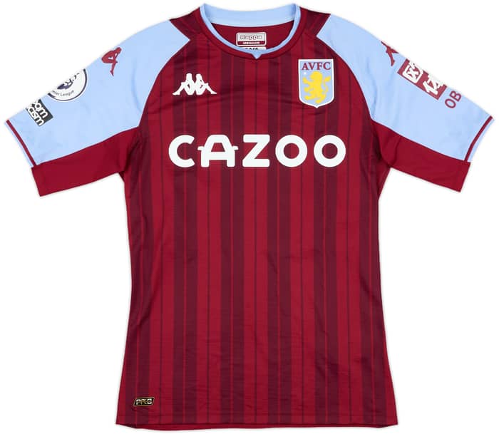2021-22 Aston Villa Match Issue Home Shirt Young #18