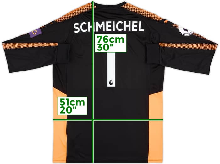 2017-18 Leicester Match Issue GK Shirt Schmeichel #1
