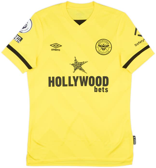 2021-22 Brentford Match Issue Away Shirt Haygarth #37