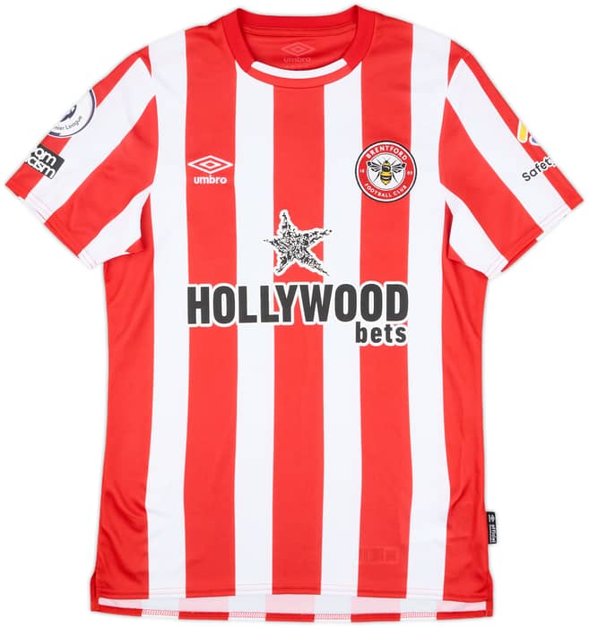 2021-22 Brentford Match Issue Home Shirt Haygarth #37