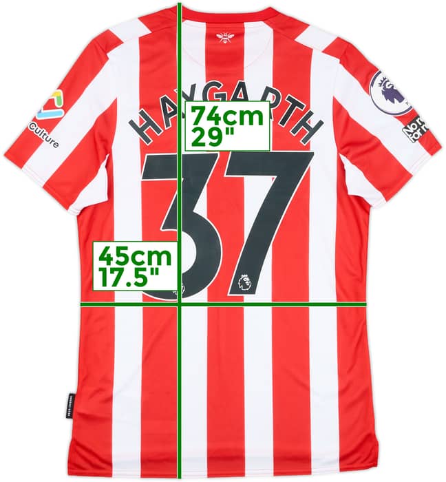 2021-22 Brentford Match Issue Home Shirt Haygarth #37