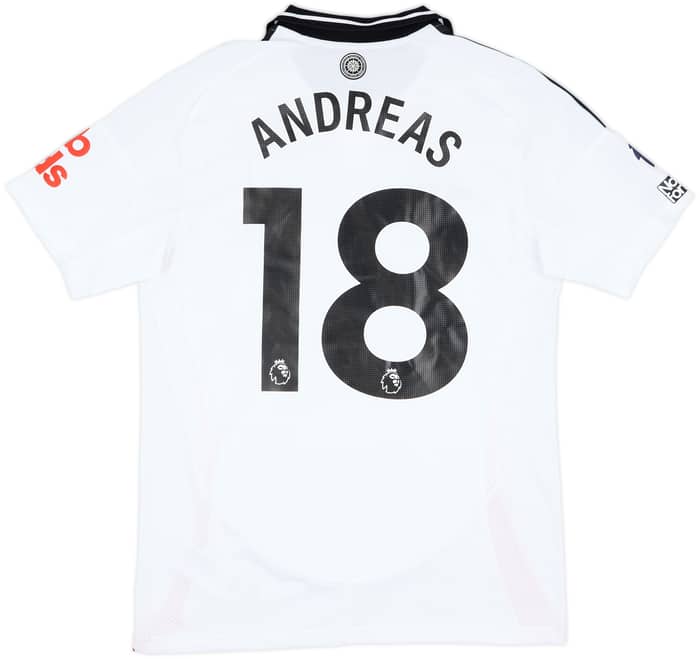 2024-25 Fulham Match Issue Home Shirt Andreas #18