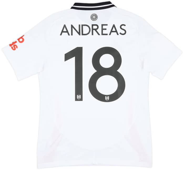2024-25 Fulham Match Issue FA Cup Home Shirt Andreas #18