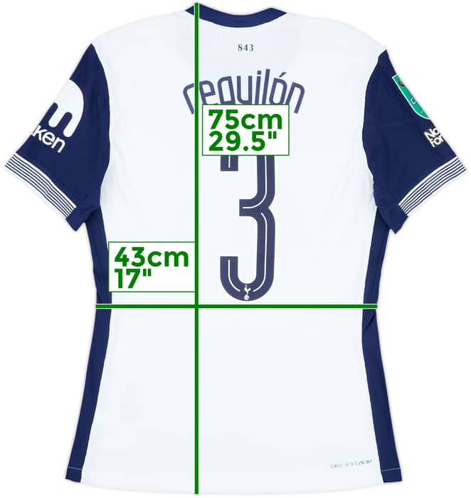 2024-25 Tottenham Match Issue Carabao Cup Home Shirt Reguilon #3