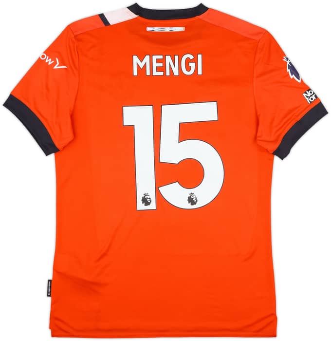 2023-24 Luton Match Issue Home Shirt Mengi #15