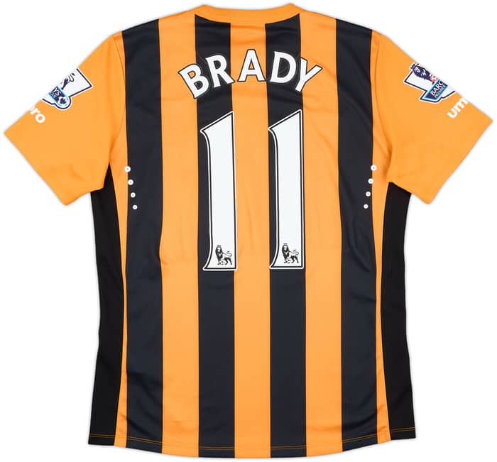 2014-15 Hull City Match Issue Home Shirt Brady #11