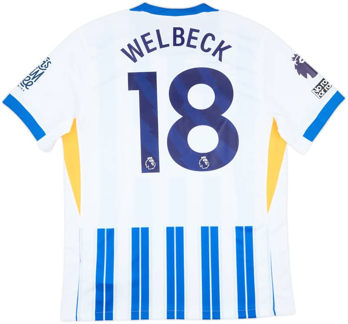 2024-25 Brighton Match Issue Home Shirt Welbeck #18