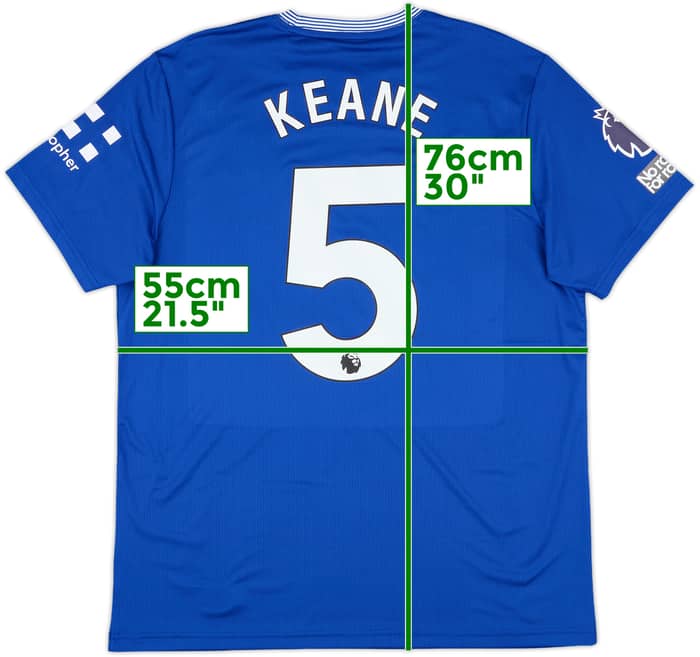 2024-25 Everton Match Issue Home Shirt Keane #5