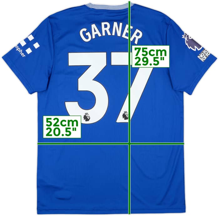 2024-25 Everton Match Issue Home Shirt Garner #37