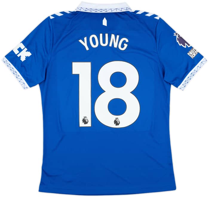 2023-24 Everton Match Issue Home Shirt Young #18
