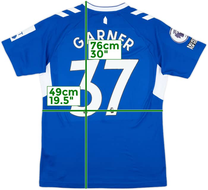2022-23 Everton Match Issue Home Shirt Garner #37