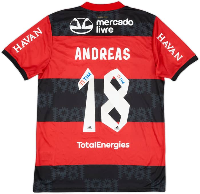 2021 Flamengo Home Shirt Andreas #18 - 8/10 - (M)