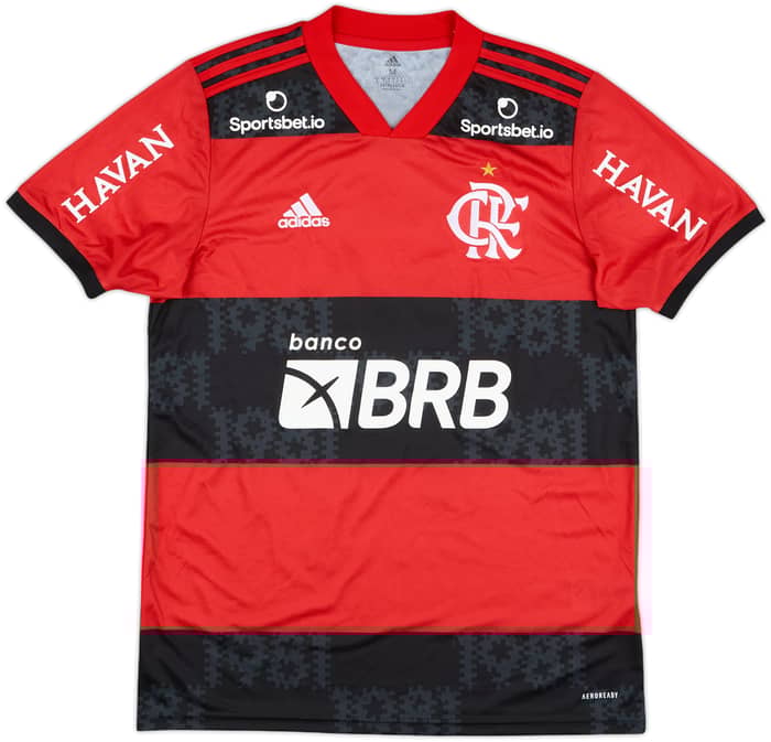 2021 Flamengo Home Shirt Andreas #18 - 8/10 - (M)