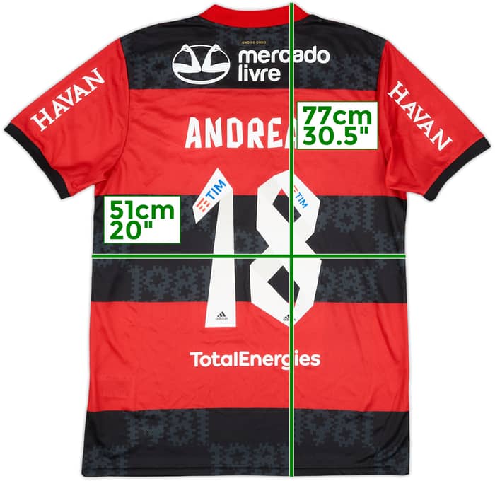 2021 Flamengo Home Shirt Andreas #18 - 8/10 - (M)