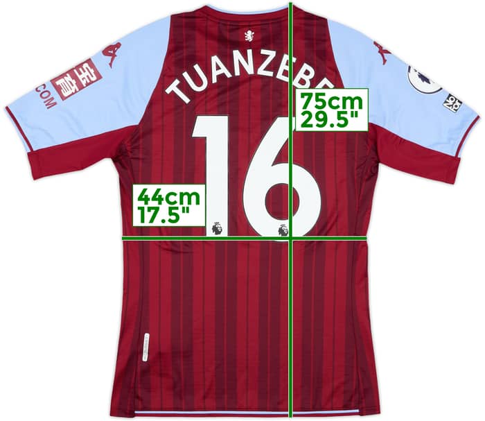 2021-22 Aston Villa Match Issue Home Shirt Tuanzebe #16