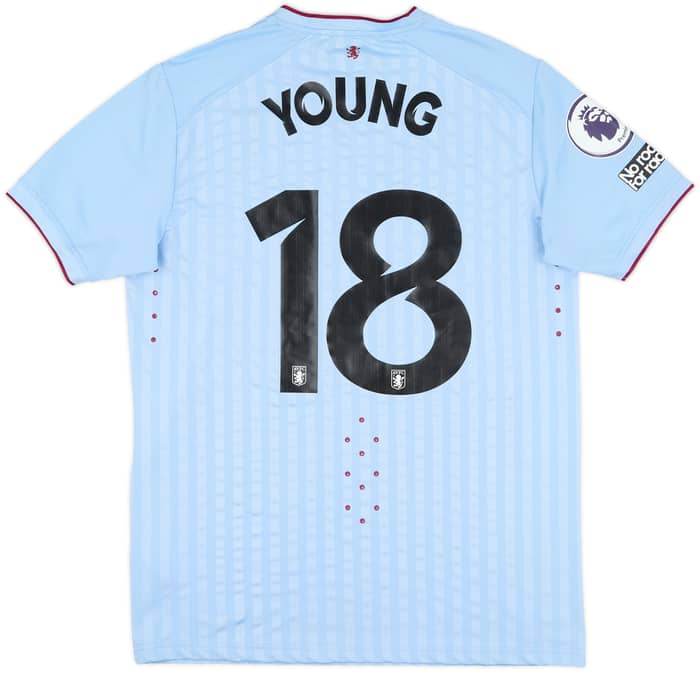 2022-23 Aston Villa Match Issue Away Shirt Young #18