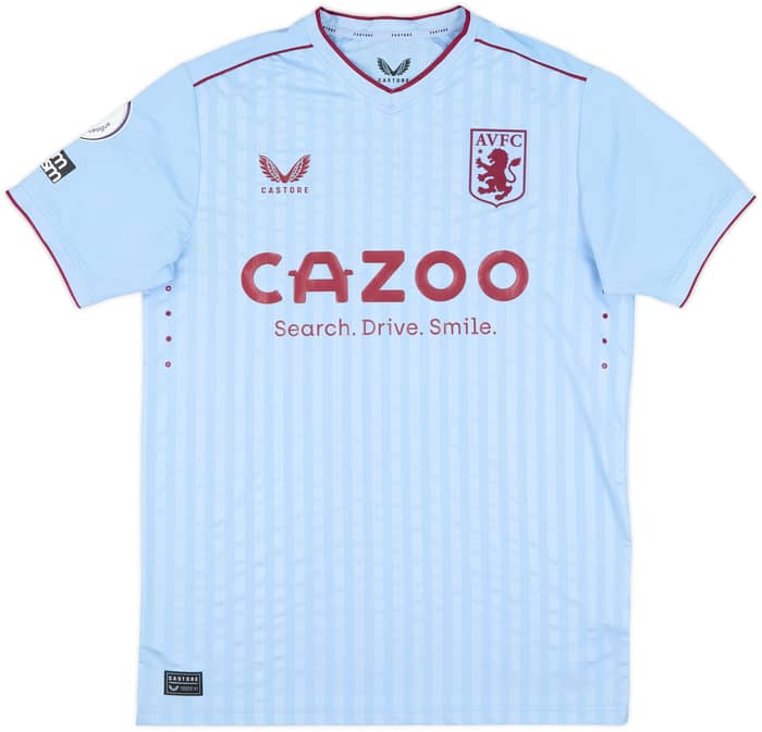 2022-23 Aston Villa Match Issue Away Shirt Young #18