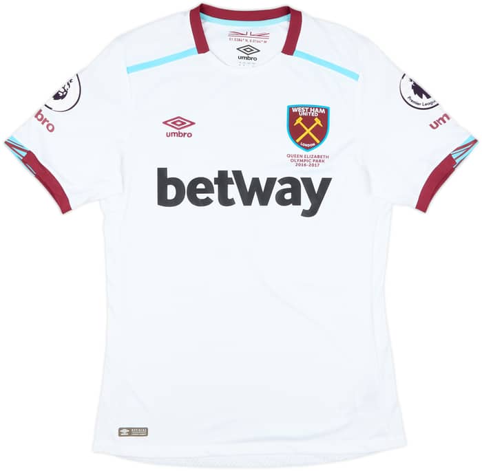 2016-17 West Ham Match Issue Away Shirt Fletcher #24