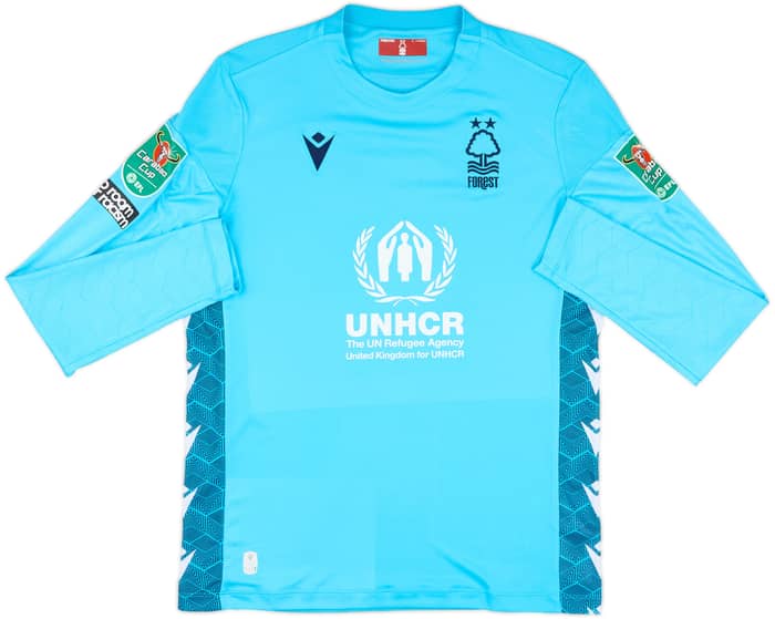 2022-23 Nottingham Forest Match Issue Carabao Cup GK Shirt Henderson #1