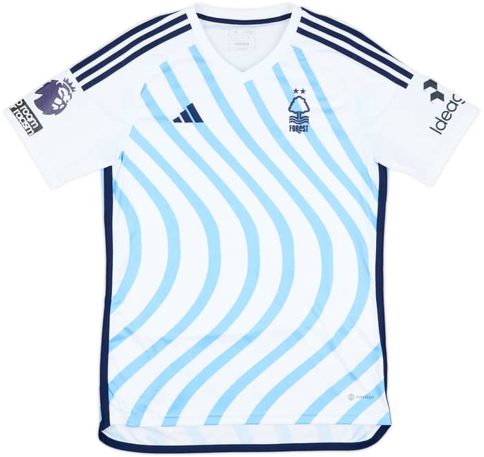 2023-24 Nottingham Forest Match Issue Away Shirt Elanga #21