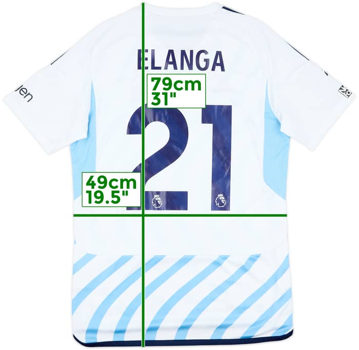 2023-24 Nottingham Forest Match Issue Away Shirt Elanga #21