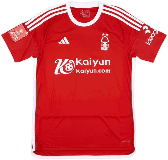 2023-24 Nottingham Forest Match Issue FA Cup Home Shirt Elanga #21