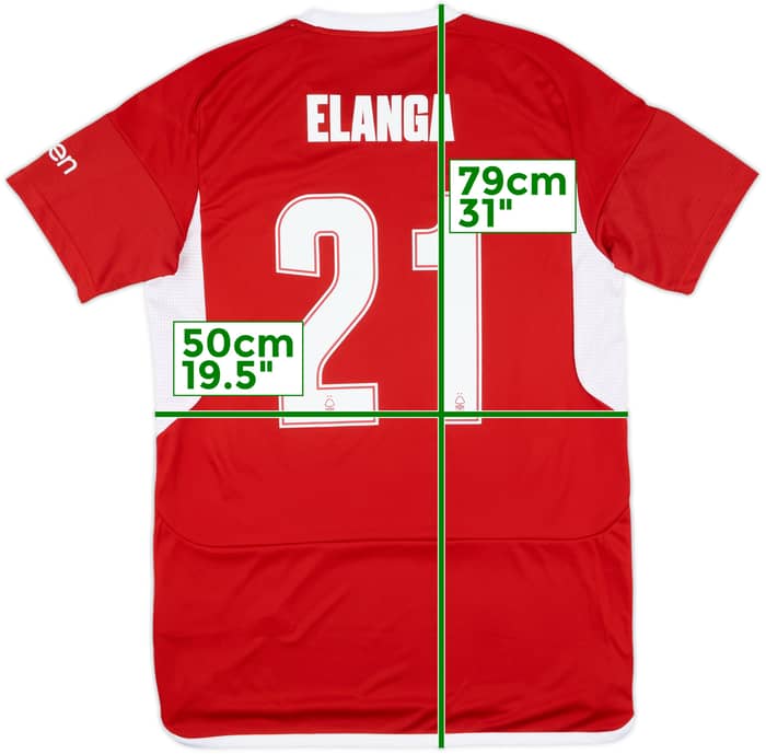 2023-24 Nottingham Forest Match Issue FA Cup Home Shirt Elanga #21