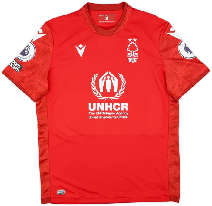 2022-23 Nottingham Forest Match Issue Home Shirt Lingard #11