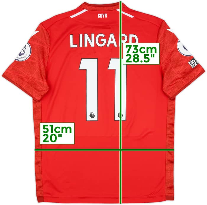 2022-23 Nottingham Forest Match Issue Home Shirt Lingard #11