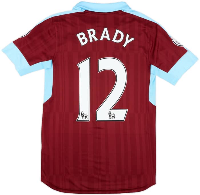 2016-17 Burnley Match Issue Home Shirt Brady #12