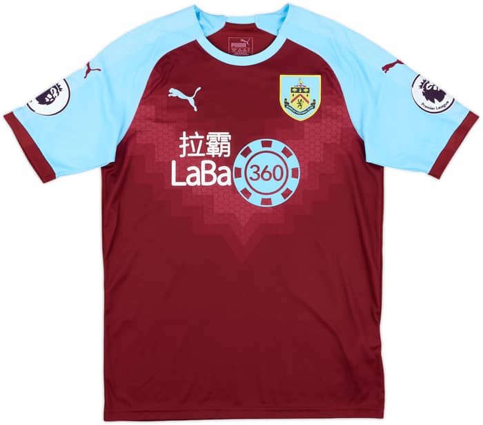 2018-19 Burnley Match Issue Home Shirt Bardsley #26