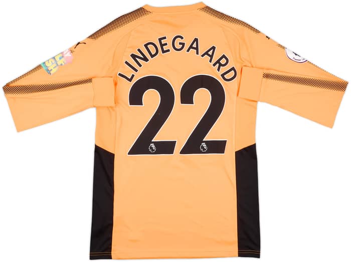2017-18 Burnley Match Issue GK Shirt Lindegaard #22