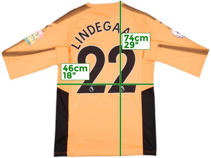 2017-18 Burnley Match Issue GK Shirt Lindegaard #22