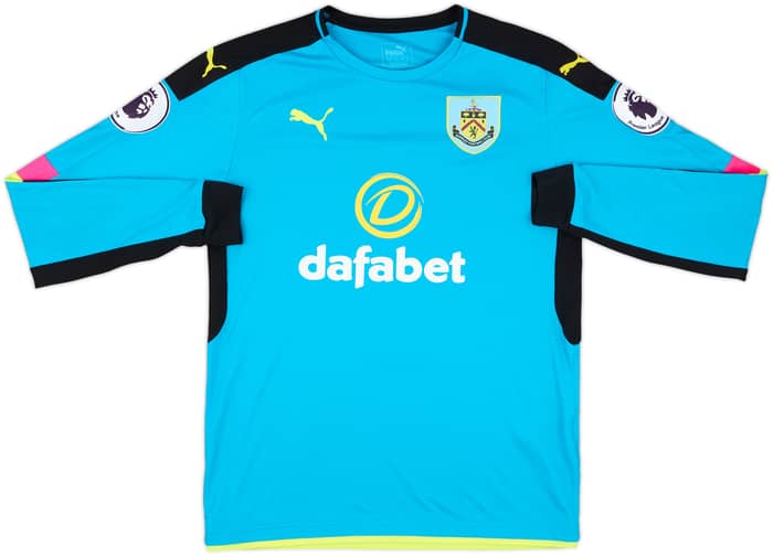 2016-17 Burnley Match Issue GK Shirt Heaton #1