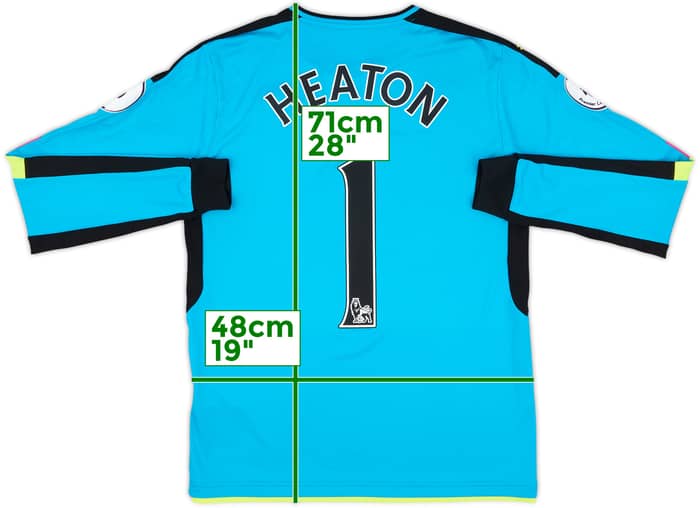2016-17 Burnley Match Issue GK Shirt Heaton #1