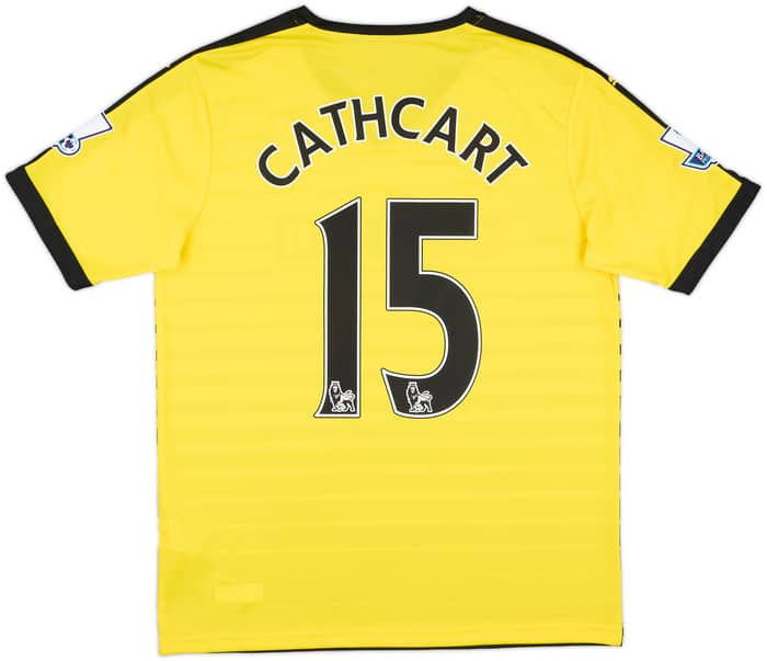 2015-16 Watford Match Issue Home Shirt Cathcart #15