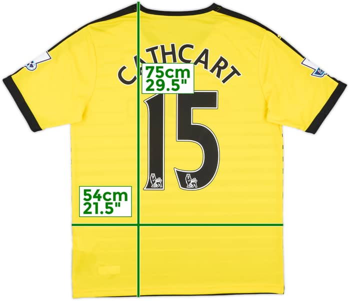 2015-16 Watford Match Issue Home Shirt Cathcart #15