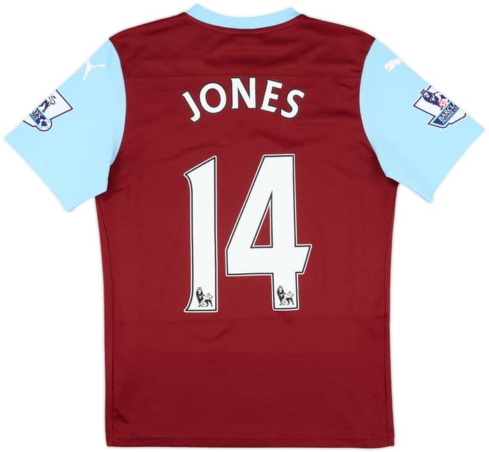 2014-15 Burnley Match Issue Home Shirt Jones #14