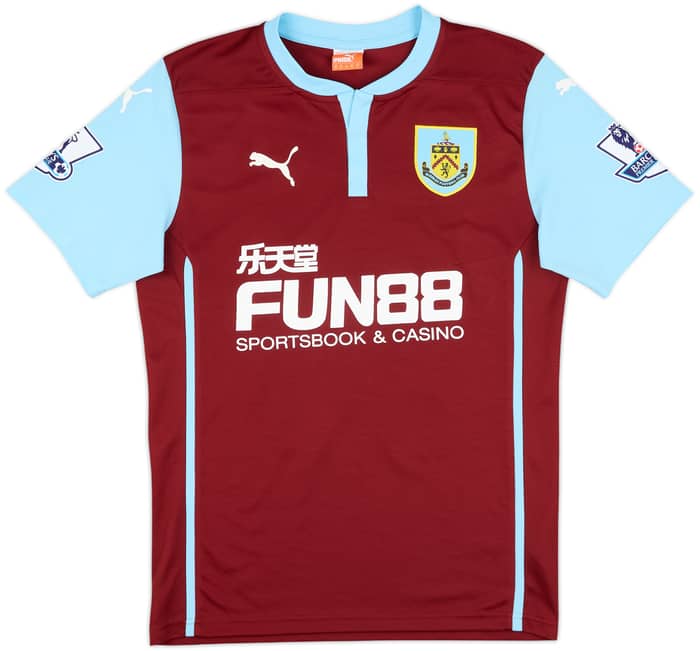 2014-15 Burnley Match Issue Home Shirt Jones #14