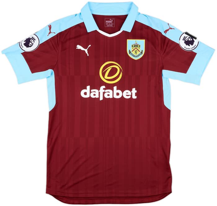 2016-17 Burnley Match Issue Home Shirt Keane #5