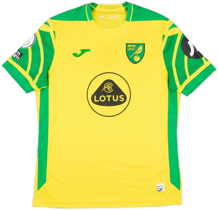 2021-22 Norwich Match Issue Home Shirt Williams #21