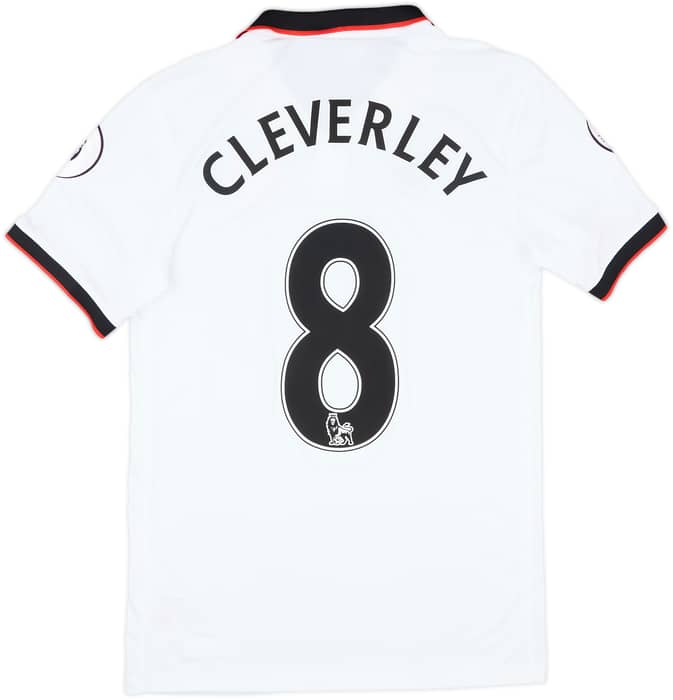 2016-17 Watford Match Issue Away Shirt Cleverley #8