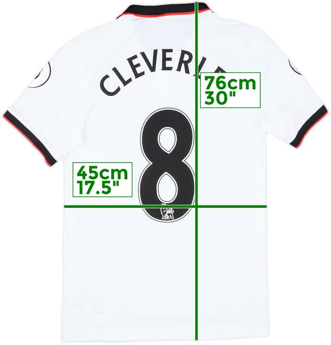 2016-17 Watford Match Issue Away Shirt Cleverley #8