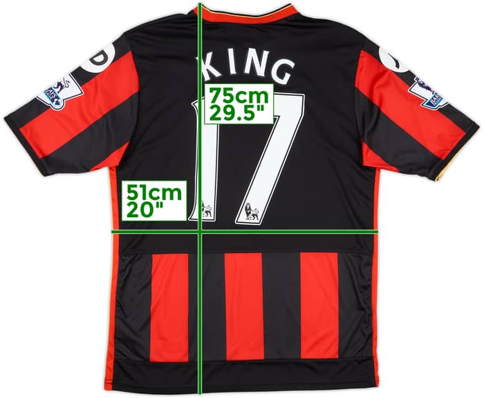2015-16 Bournemouth Match Issue Home Shirt King #17
